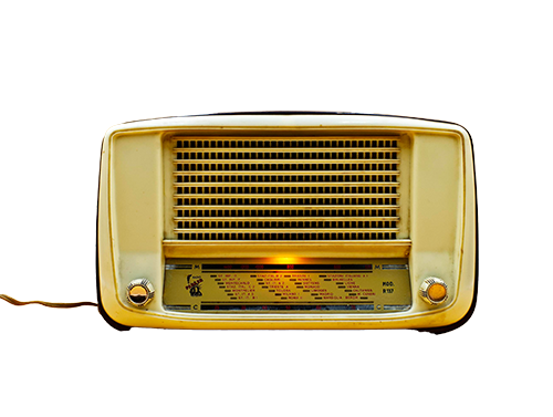 Een ouderwetse radio